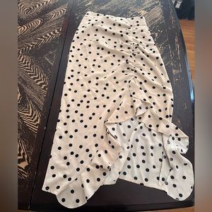 VRG Girl small cream polka dot skirt in great condition!